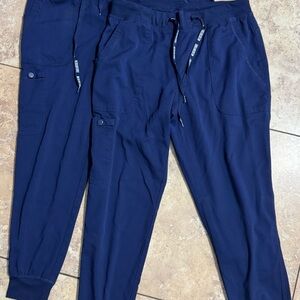 Med Couture Women's Navy Blue Jogger Scrub Pants